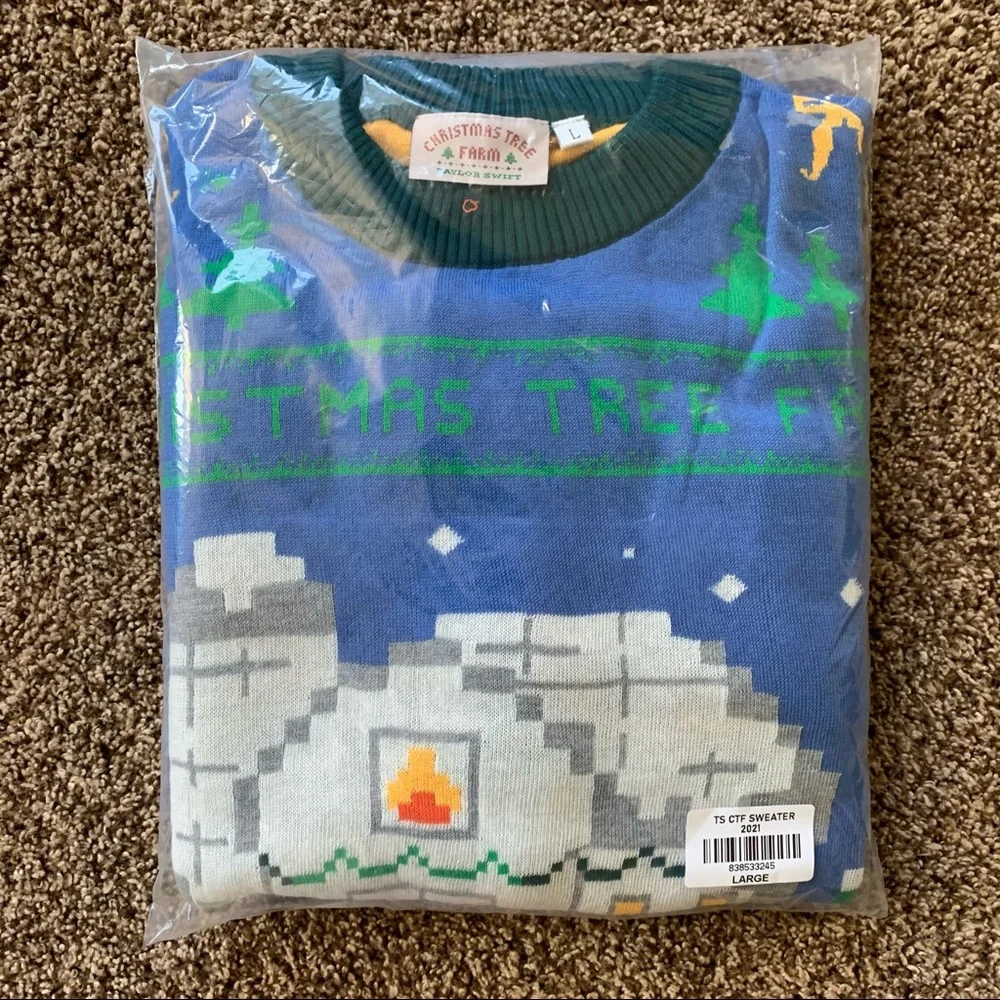 NEW Taylor Swift Christmas Tree Farm Sweater - Picture 3 of 9